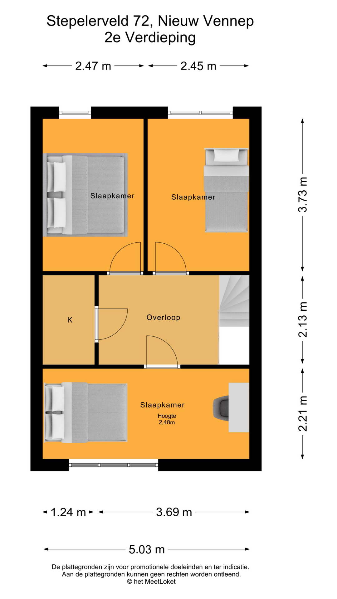 Stepelerveld 72 , 2151 JN Nieuw-vennep map